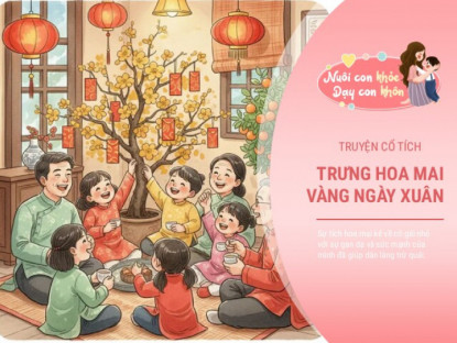 Truyện cổ tích: Sự tích hoa mai vàng