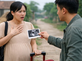 Hết Tết ôm bụng bầu lên phố mưu sinh, chồng bất ngờ đòi ở lại còn chìa ra giấy siêu âm của một người khác