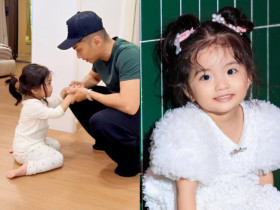 Phan Hiển "làm việc" với út cưng vì "ăn hiếp" anh trai Kubi, bé Lisa hưởng trọn gen mẹ nay rõ nét cực xinh