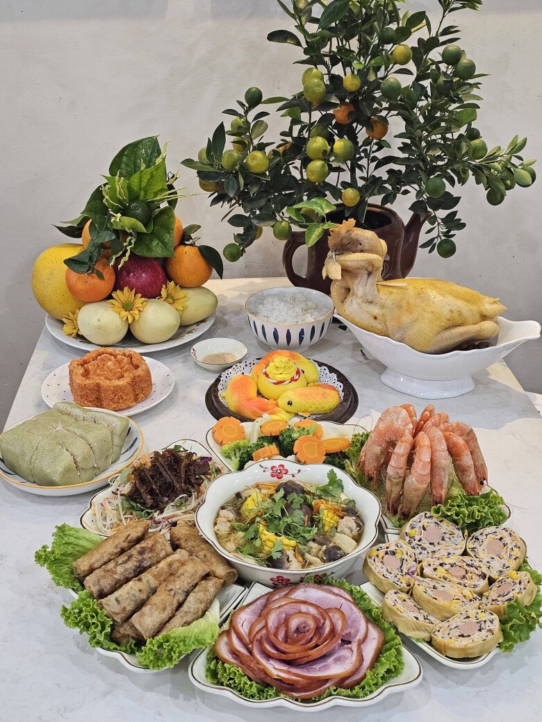 Mẹ đảm làm mâm cỗ ông Táo 11 món trong 3 tiếng, bày lên cúng vừa ngon lại đủ đầy, ý nghĩa - 2