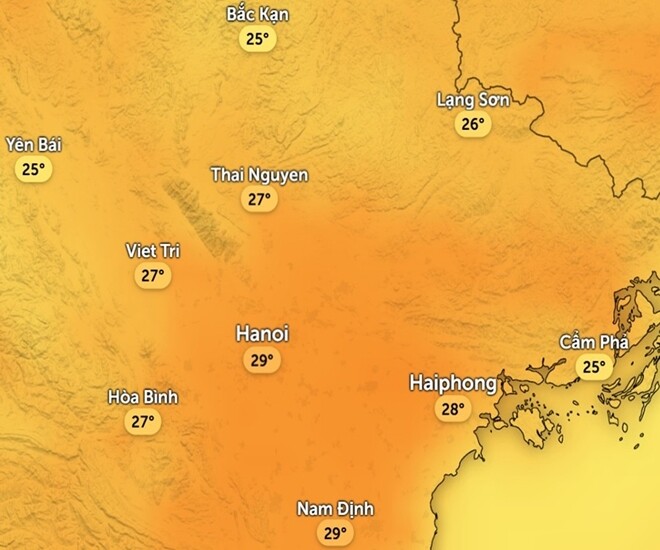 Tin tức 24h: Ngày 29 Tết Hà Nội ấm gần 30 độ C, hôm nào có thể có mưa do không khí lạnh? - 1