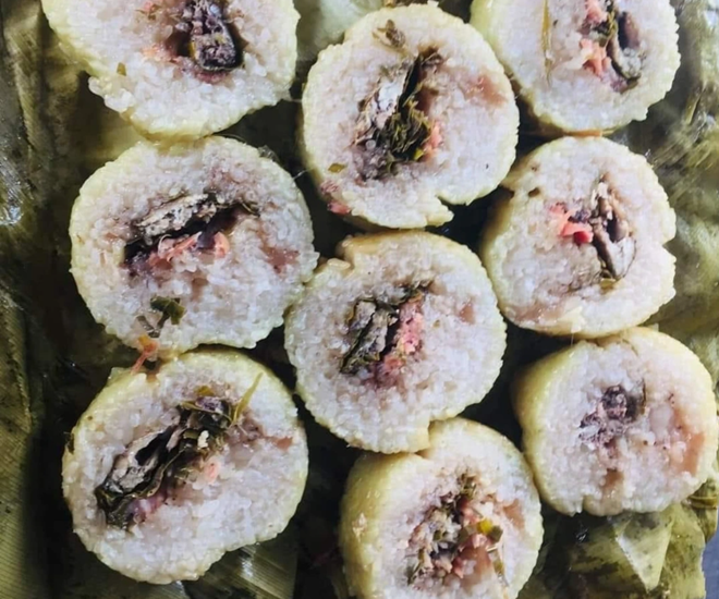 Chán nhân thịt quen thuộc, đặc sản bánh chưng cá chép ở Thái Nguyên lên ngôi, nửa triệu đồng/cặp vẫn cháy hàng - 1