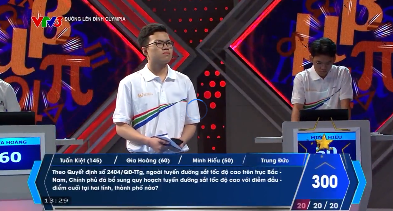 Xuất sắc dẫn đầu suốt 4 phần thi, nam sinh Hà Nội giành chiến thắng ấn tượng tại Olympia 2026 - 2