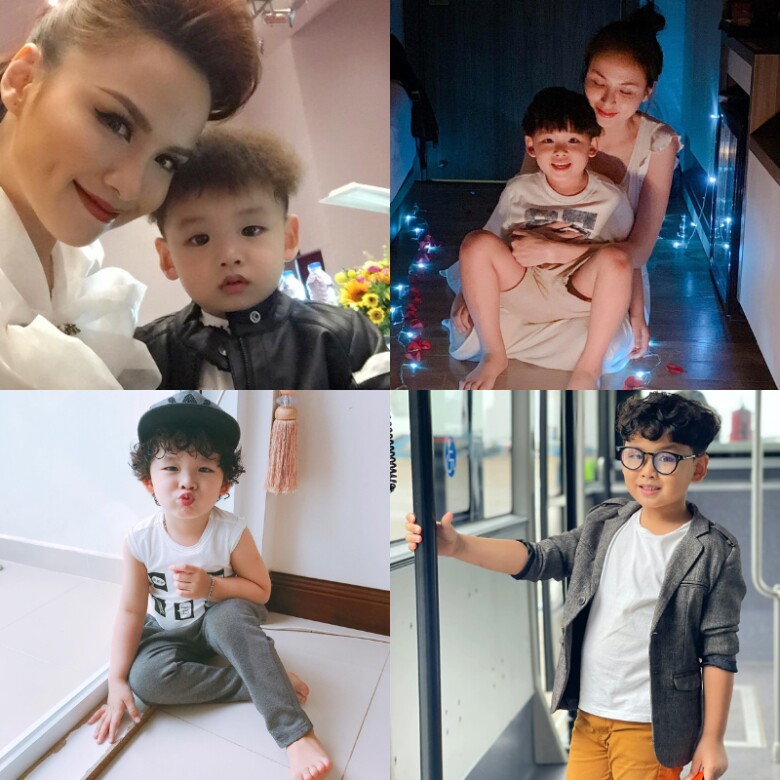 Con trai tóc xoăn của Hoa hậu Diễm Hương bị bắt giảm cân, nay trổ mã như thanh niên hưởng trọn nét đẹp từ mẹ - 3