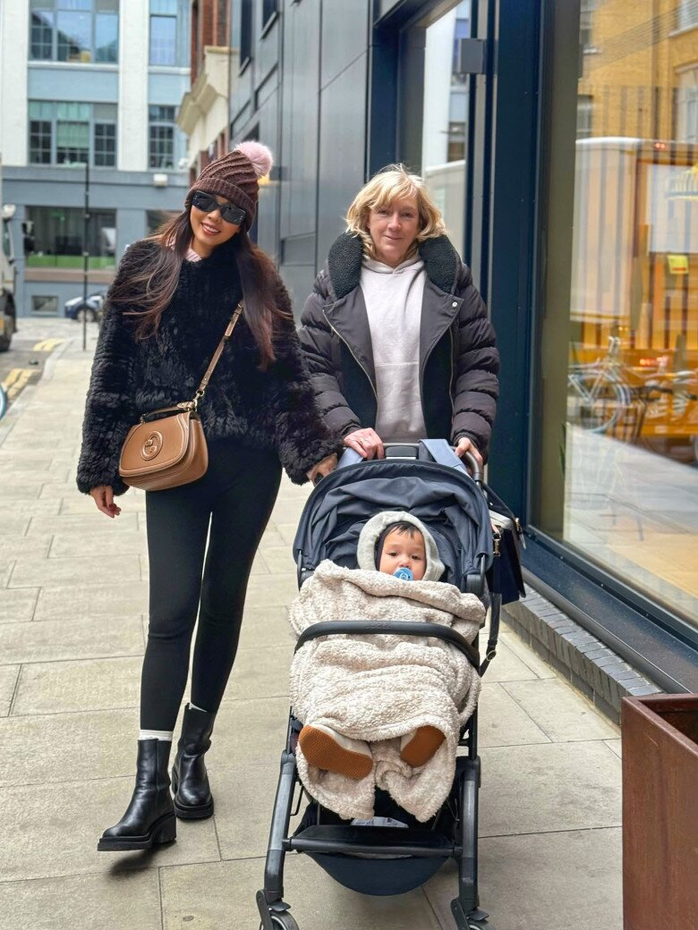 Siêu mẫu Hà Anh khoe mẹ chồng người Anh, con gái lai Tây giống bà nội như đúc - 4