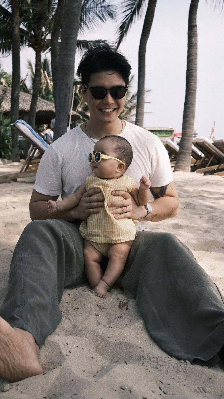 Chồng Ngô Thanh Vân khoe con gái xinh xắn với 2 má "bánh bao", thấy rung động như lần đầu mới yêu - 2