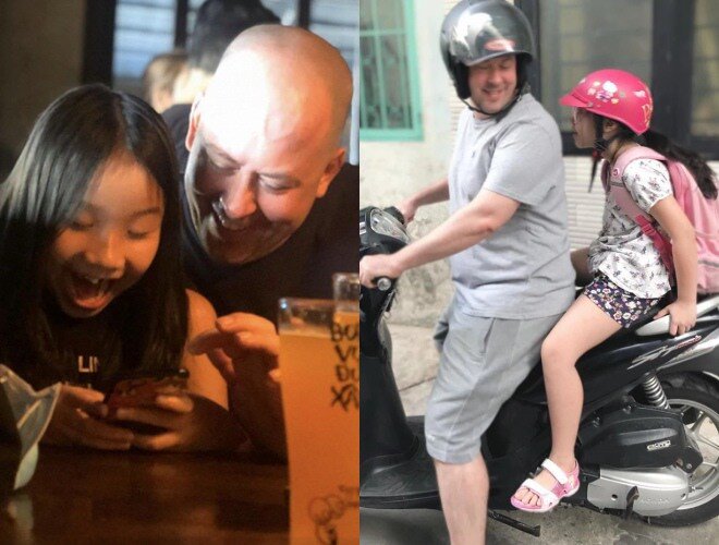 Con gái MC Thành Trung được mẹ chăm kỹ từng bữa ăn dù cách xa 8km, bố dượng Tây hứa cho đi 5 nước trước tuổi 25 - 8