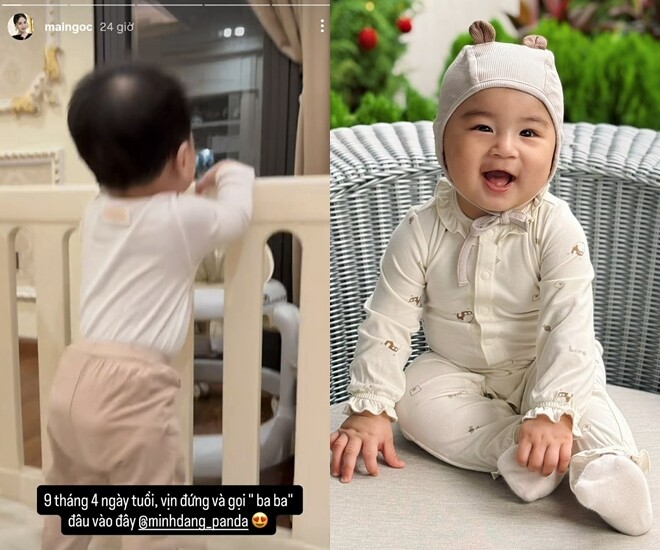 MC Mai Ngọc khoe quý tử 9 tháng tuổi đã gọi bố rõ ràng, chăm quý tử kỹ nhưng vẫn không bằng ông xã người Bắc Ninh - 1