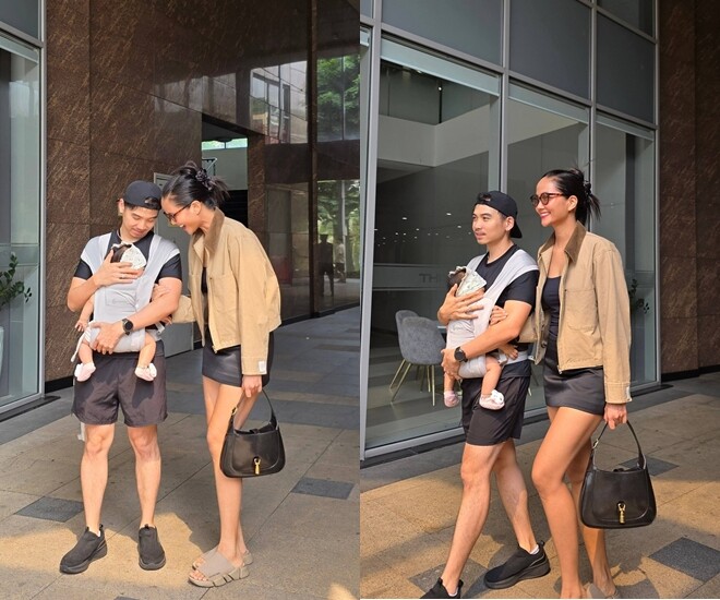 Sao Việt 24h: Hoa hậu H'Hen Niê cùng chồng địu con gái đi dạo phố, tinh tế đi dép thấp vẫn cao vượt ông xã - 1