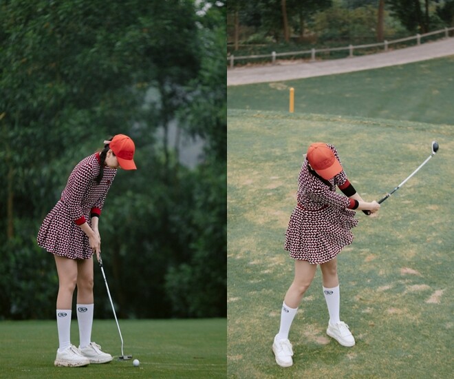 Sao Việt 24h: MC Mai Ngọc chơi golf ở quê chồng Bắc Ninh sau gần 1 năm sinh con, vóc dáng chuẩn chỉnh chuẩn bị đón Tết - 1