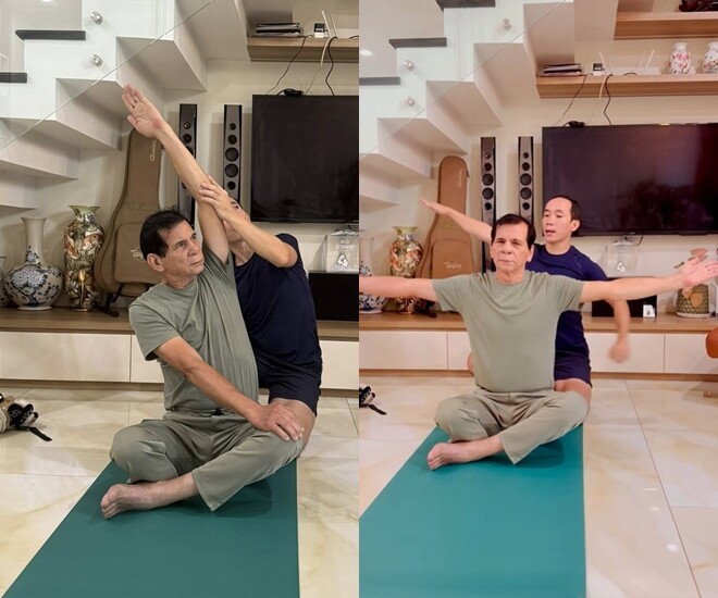 Sao Việt 24h: Mẹ ruột Hồ Ngọc Hà mất 15 năm thuyết phục chồng lai Pháp cùng tập yoga, U70 biểu diễn nhiều thế mạo hiểm - 1