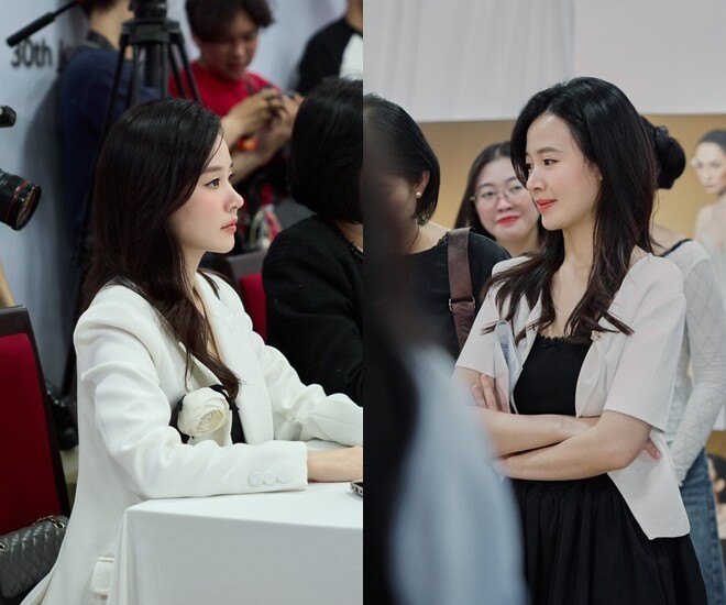 Sao Việt 24h: Midu thần thái "không phải dạng vừa" khi chấm thi sinh viên, nữ Thạc sĩ đẹp tri thức, chuẩn "dâu hào môn" - 1