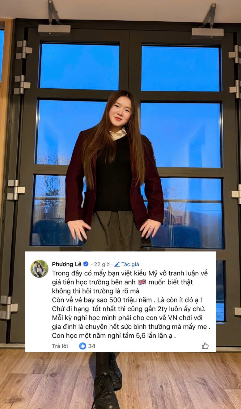 Sao Việt 24h: Phương Lê tiết lộ chi phí du học cho con gái là 1 năm hơn 2 tỷ đồng, phản pháo khi bị chê đắt - 2