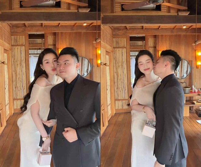 Sao Việt 24h: Đỗ Thị Hà lần đầu cho chồng thiếu gia chào fan, doanh nhân Viết Vương ngượng ngùng hôn vợ - 2