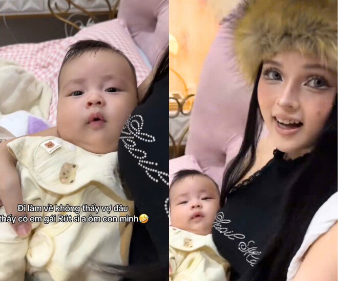 Thanh niên Việt đi làm về thấy một em gái như búp bê Nga bế con mình trên giường, dân tình xuýt xoa khen “sướng” - 2