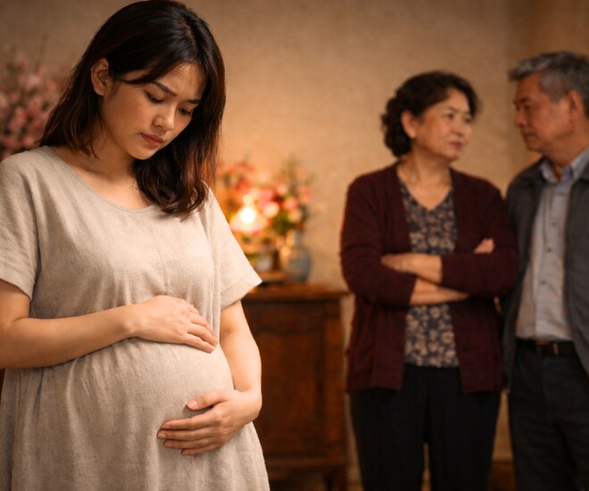 Bế bụng bầu về quê người yêu ăn Tết, bố mẹ anh bí mật check camera rồi nổi giận cấm cưới - 1