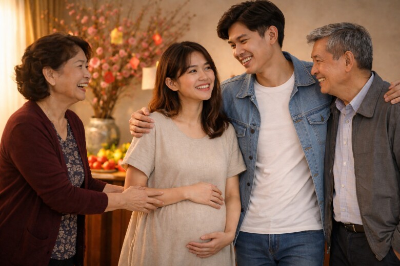 Bế bụng bầu về quê người yêu ăn Tết, bố mẹ anh bí mật check camera rồi nổi giận cấm cưới - 2