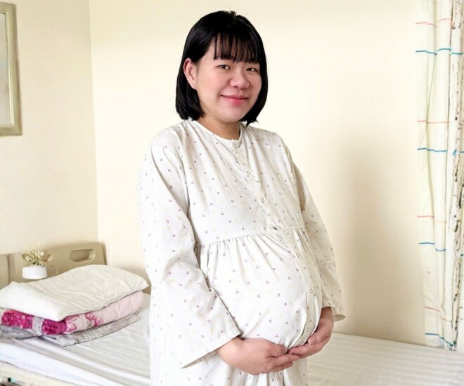 Vượt nỗi đau mất con, Gen Z An Giang vỡ oà mang tam thai, 2 công chúa 1 hoàng tử sau 5 năm chờ đợi - 1