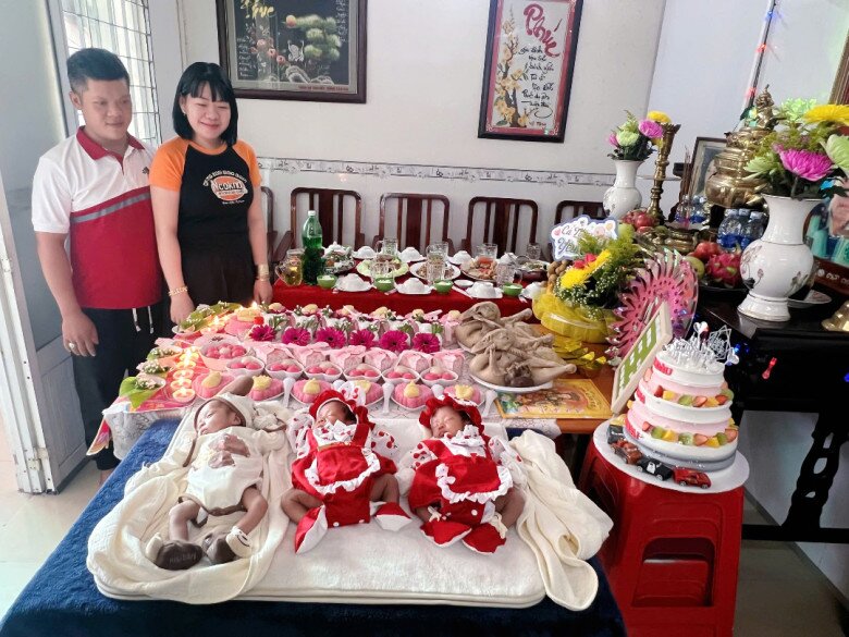 Vượt nỗi đau mất con, Gen Z An Giang vỡ oà mang tam thai, 2 công chúa 1 hoàng tử sau 5 năm chờ đợi - 6