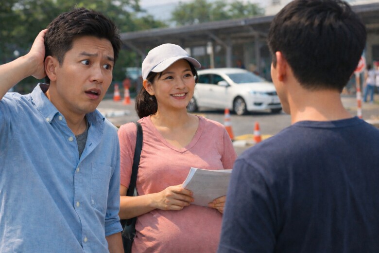 Đưa vợ bầu đi thi bằng lái ô tô, nghe lén cuộc nói chuyện giữa em với thầy giáo hướng dẫn, tôi sốc nặng - 2