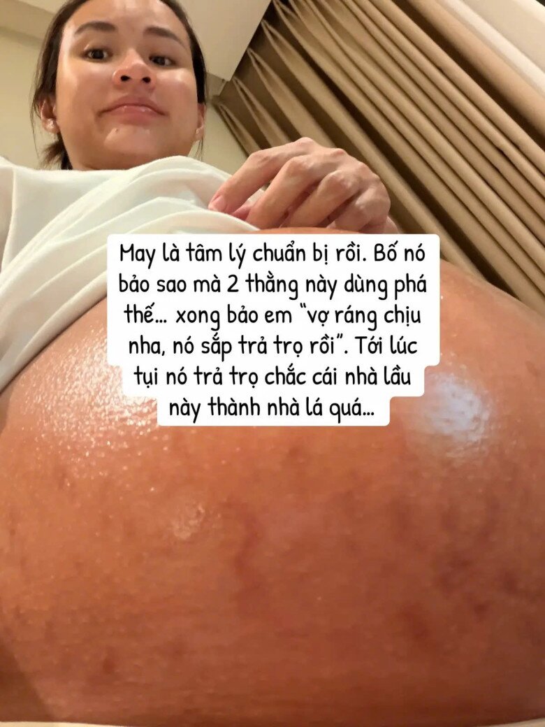 Không nhận ra mỹ nhân Việt thi Hoa hậu: Dính bầu bụng rạn vượt mặt, chồng doanh nhân kêu "Phá thế" - 3