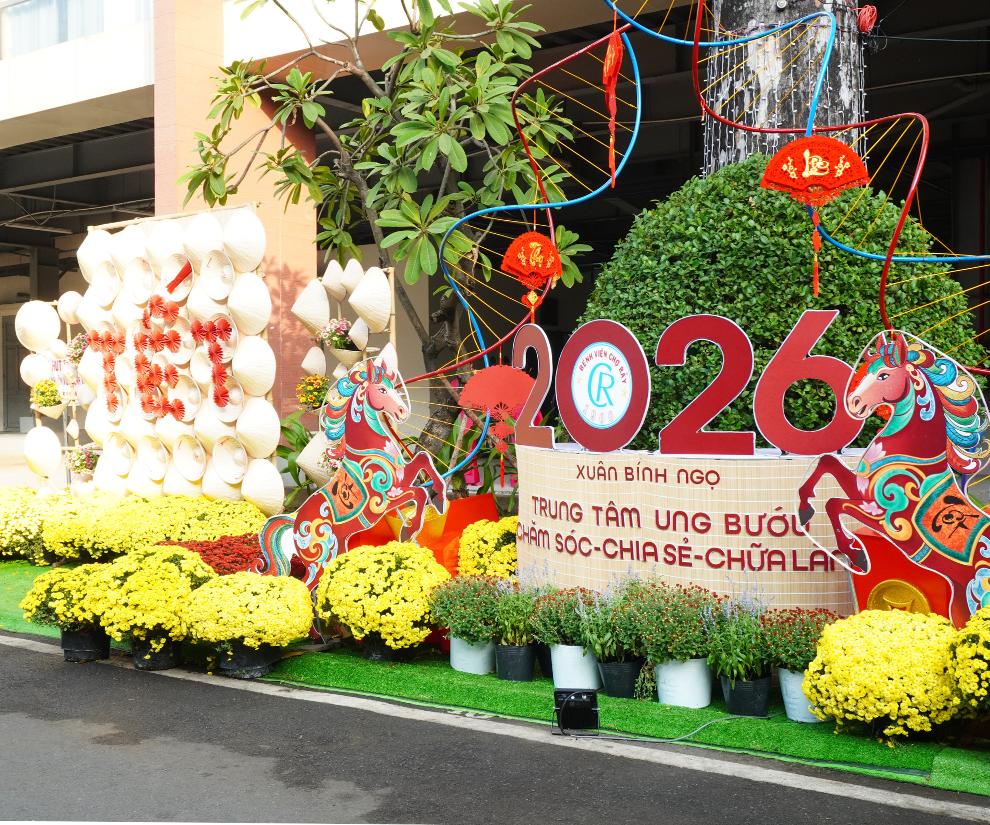 Y bác sĩ ở TP.HCM “xây sắc xuân” cho bệnh nhân, chiến binh K vượt nỗi đau, cùng nhau mừng Tết Bính Ngọ - 1