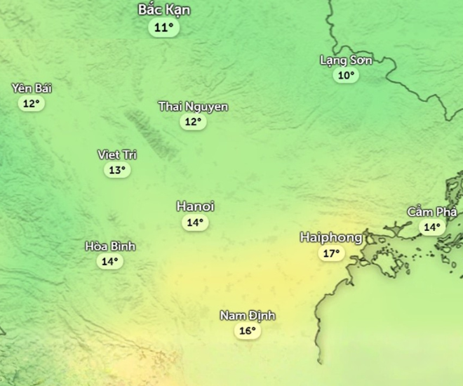 Tin tức 24h: Bao giờ không khí lạnh ở miền Bắc suy yếu, Hà Nội có nắng và nhiệt độ tăng? - 1