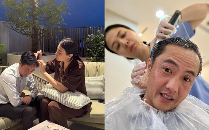 2 con Đàm Thu Trang diện áo dài đón Tết trông cực yêu, biệt thự gia đình trang hoàng lung linh sắc đỏ - 8