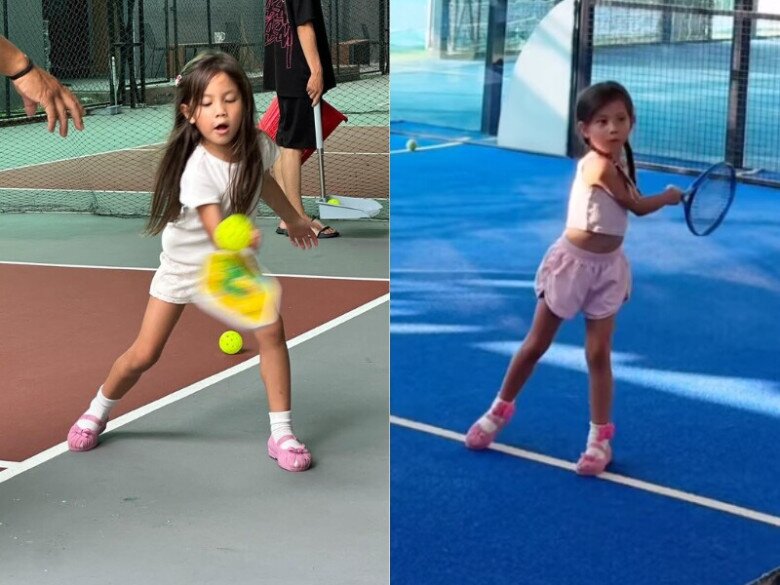 Bé Lisa nhà Hồ Ngọc Hà tập yoga uốn cong người như làm xiếc, tay chân "dài ngoằng" chuẩn gen mẹ - 7