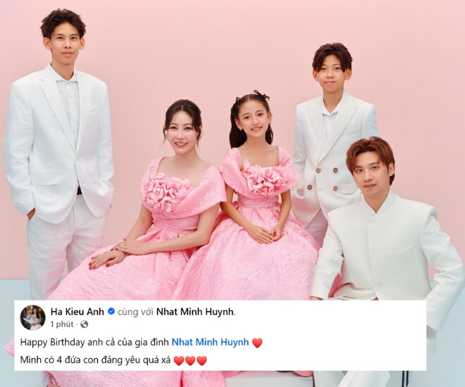 Hà Kiều Anh mừng sinh nhật con riêng của chồng, thiếu gia nhà đại gia Trung Nam điển trai y hệt bố - 1