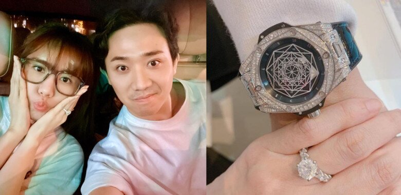 Hari Won nói cảm ơn sau 10 năm yêu Trấn Thành, cứ "gia hạn hợp đồng" là khoe nhẫn kim cương khổng lồ - 4