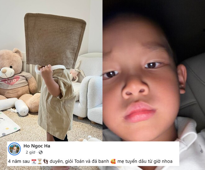 Hồ Ngọc Hà thông báo "tuyển dâu" cho con trai, quý tử tuấn tú từ bé nay rõ nét là "bản sao" của bố - 1