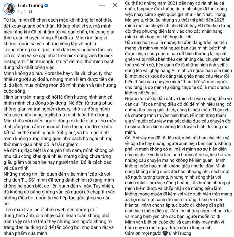 Linh Trương chính thức lên tiếng về tin đồn hẹn hò - 2