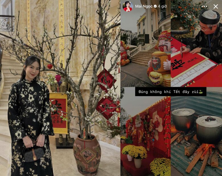 MC Mai Ngọc đón Tết tại biệt thự nhà chồng ở Bắc Ninh, năm thứ 2 làm dâu hưởng cuộc sống "màu hồng" - 6