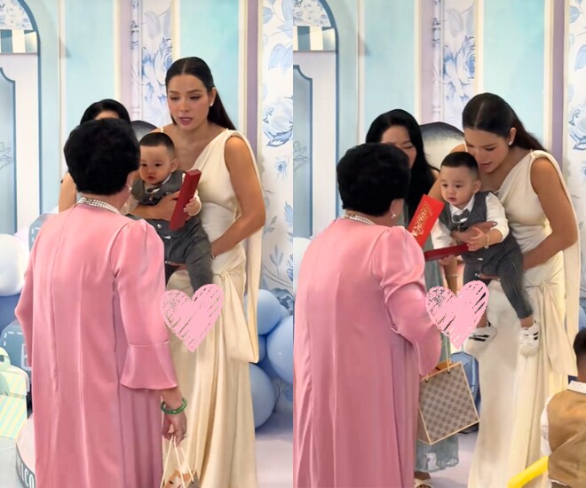 Phương Trinh Jolie đãi tiệc thôi nôi con thứ 3 hoành tráng, mẹ chồng cũ cũng có mặt chung khung hình mừng cháu cưng - 3