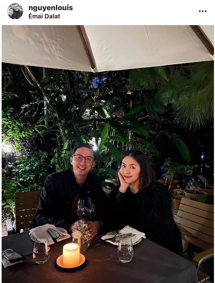 Tăng Thanh Hà mừng tiệc tất niên với thiếu gia Louis Nguyễn, cảnh vợ chồng nâng ly rượu mừng tình như lễ cưới - 3