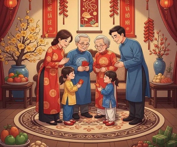 10 bài thơ ý nghĩa bé chúc Tết ông bà, bố mẹ, thầy cô, món quà tinh thần ấm áp đầu năm mới - 1