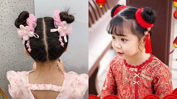 Những kiểu tóc tết xinh xắn nhưng đơn giản, dễ làm tại nhà, cho bé gái tự tin chơi Tết - 11