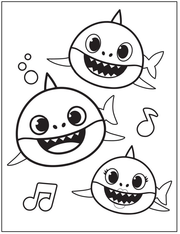 Tranh tô màu Baby Shark: Hoạt động nhỏ nhưng mang đến lợi ích lớn cho trẻ mầm non - 15