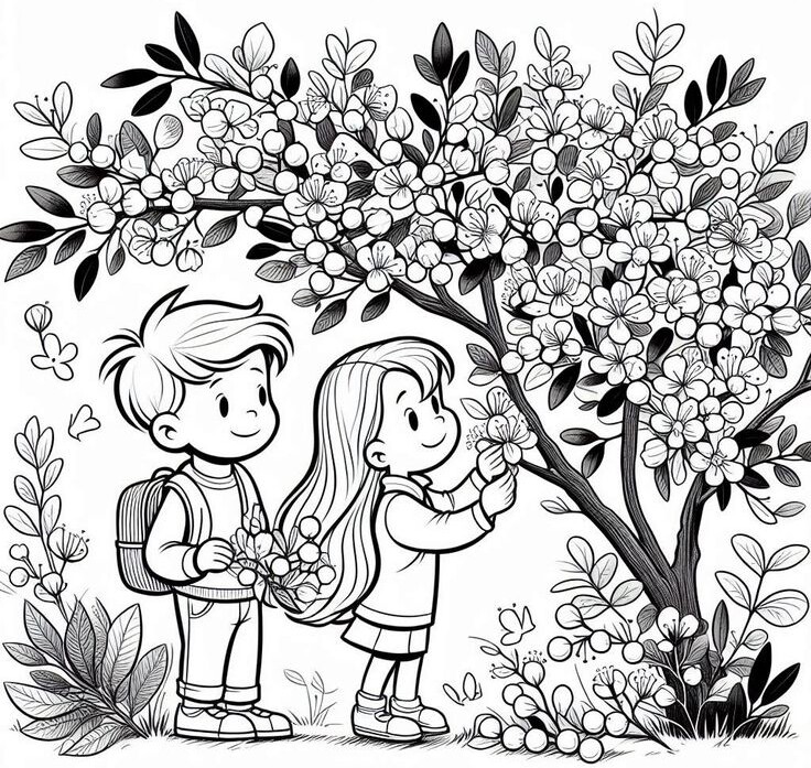 Tranh tô màu bốn mùa, cách trẻ mầm non học về thế giới từ những gam màu - 5