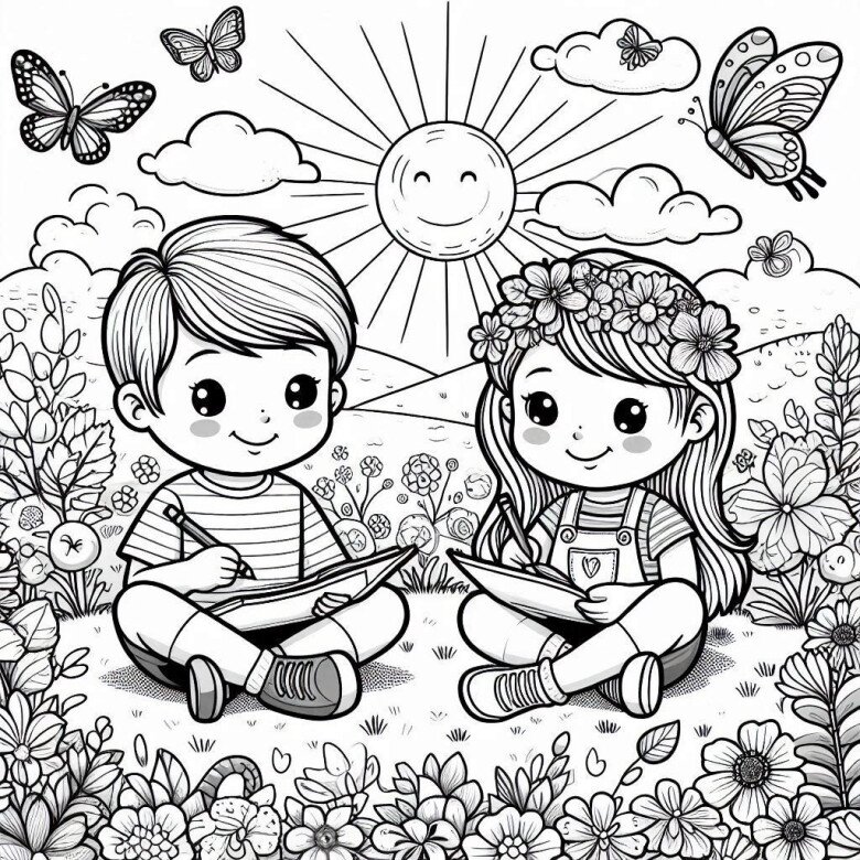 Tranh tô màu bốn mùa, cách trẻ mầm non học về thế giới từ những gam màu - 6