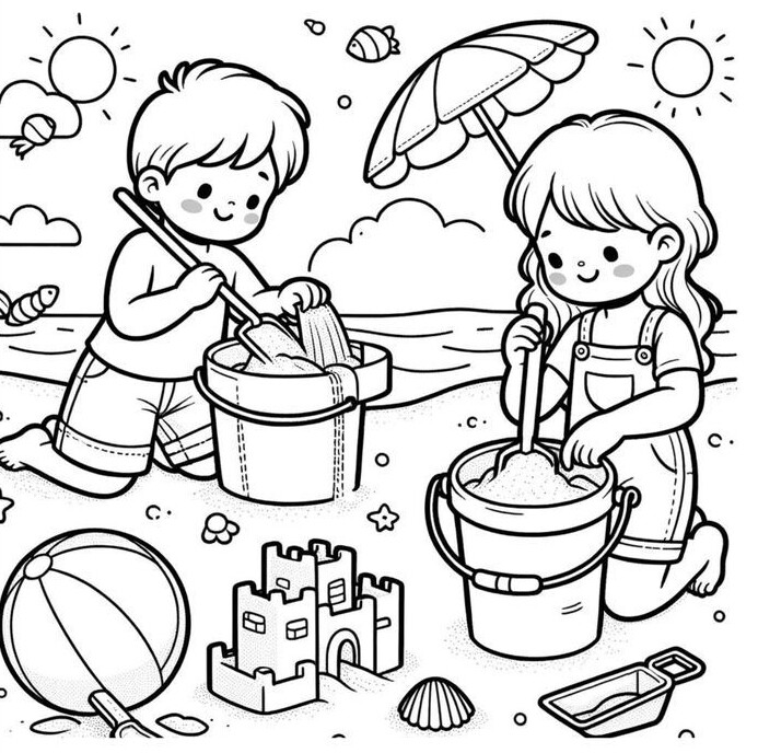 Tranh tô màu bốn mùa, cách trẻ mầm non học về thế giới từ những gam màu - 7