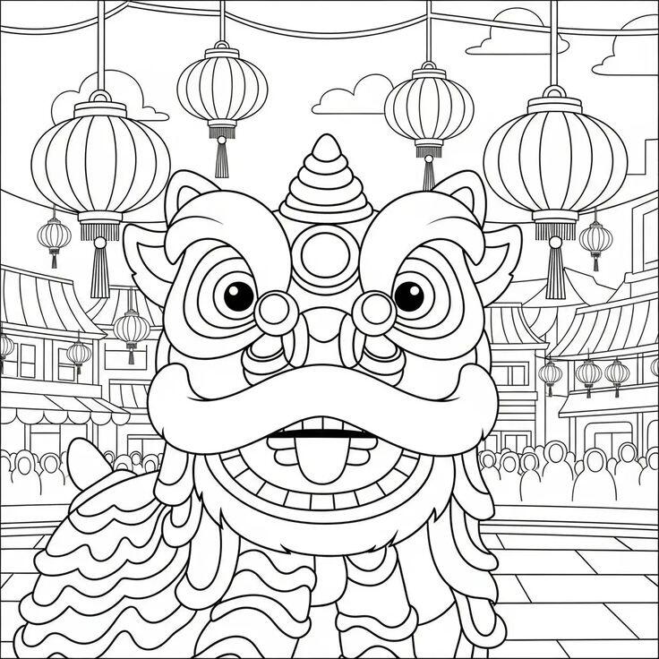 Tranh tô màu múa lân ngày Tết, cầu nối đưa trẻ chạm vào không khí xuân và ký ức Tết rộn ràng - 11