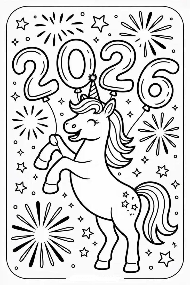 20 bức tranh tô màu năm mới 2026, hành trình gieo ký ức Tết đầu đời cho trẻ mầm non - 8