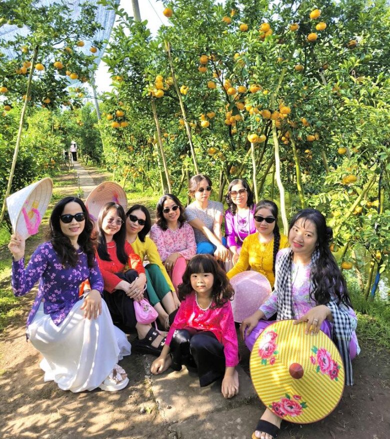 Cách TP.HCM 3 tiếng chạy xe có một "vương quốc quýt hồng", khách du lịch thích mê ghé check-in mỗi ngày - 3