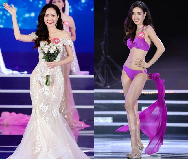 Hot girl "vượt mặt" Tiểu Vy thành gương mặt đẹp nhất Hoa hậu Việt Nam, mê ăn diện nóng bỏng khoe 3 vòng "nét căng" - 1