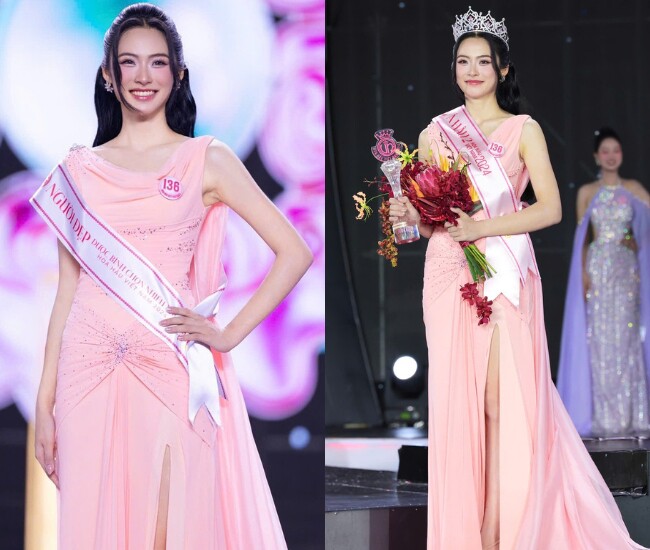 Cô gái cao 1m74 từng bán bánh mì mưu sinh giờ là Á hậu Việt Nam, ảnh mặt mộc "gây sốt" - 1