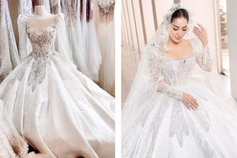 &#34;Bà vú&#34; nhà Đoàn Di Băng lương trăm triệu/tháng, làm cô dâu mặc váy cưới hao hao Khánh Thi, giá hơn nửa tỷ - 3