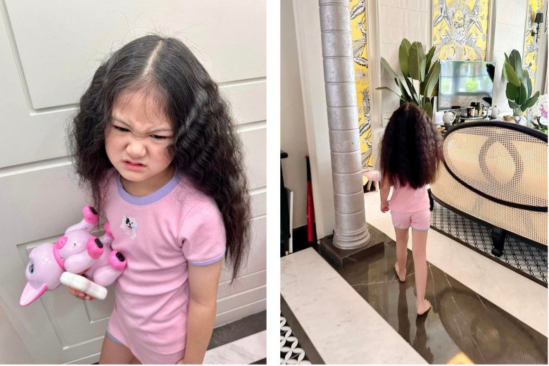 Con gái Đoàn Di Băng được mời quảng cáo giá nửa tỷ, 6 tuổi tập tành làm tóc mây điệu đà - 3