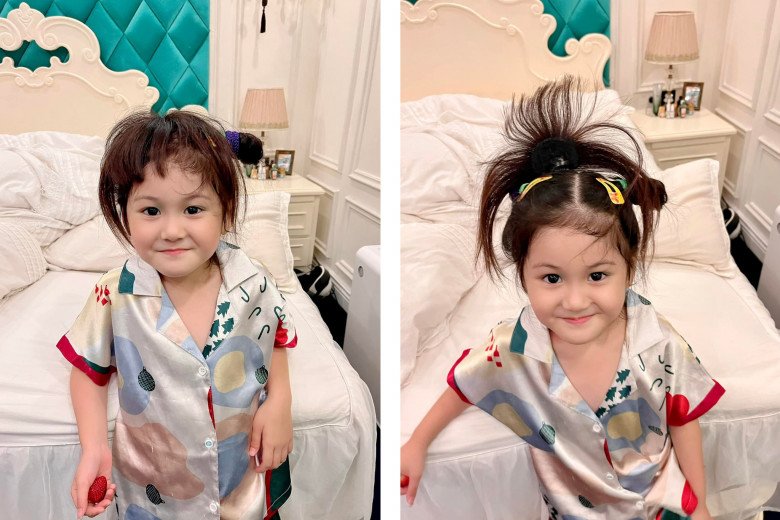Con gái Đoàn Di Băng được mời quảng cáo giá nửa tỷ, 6 tuổi tập tành làm tóc mây điệu đà - 8